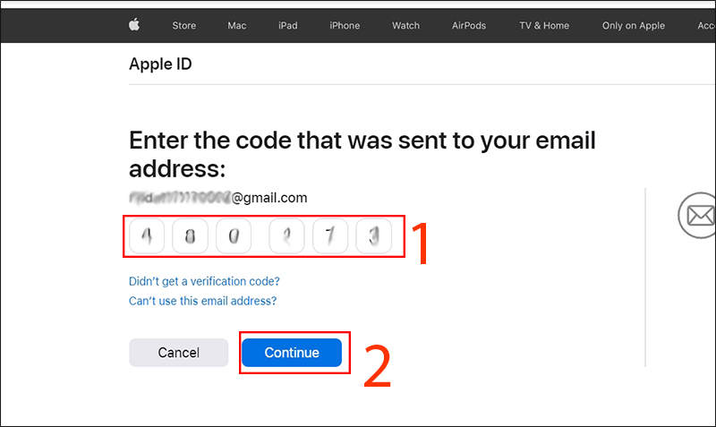 Xác nhận với email